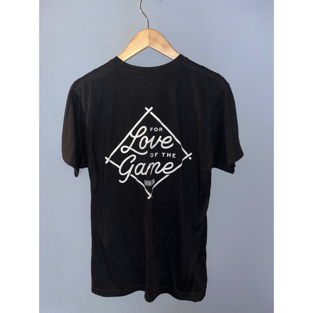 Baseballism For Love of the Game Graphic T-Shirt Black Baseball Fan Tee‎ Size M